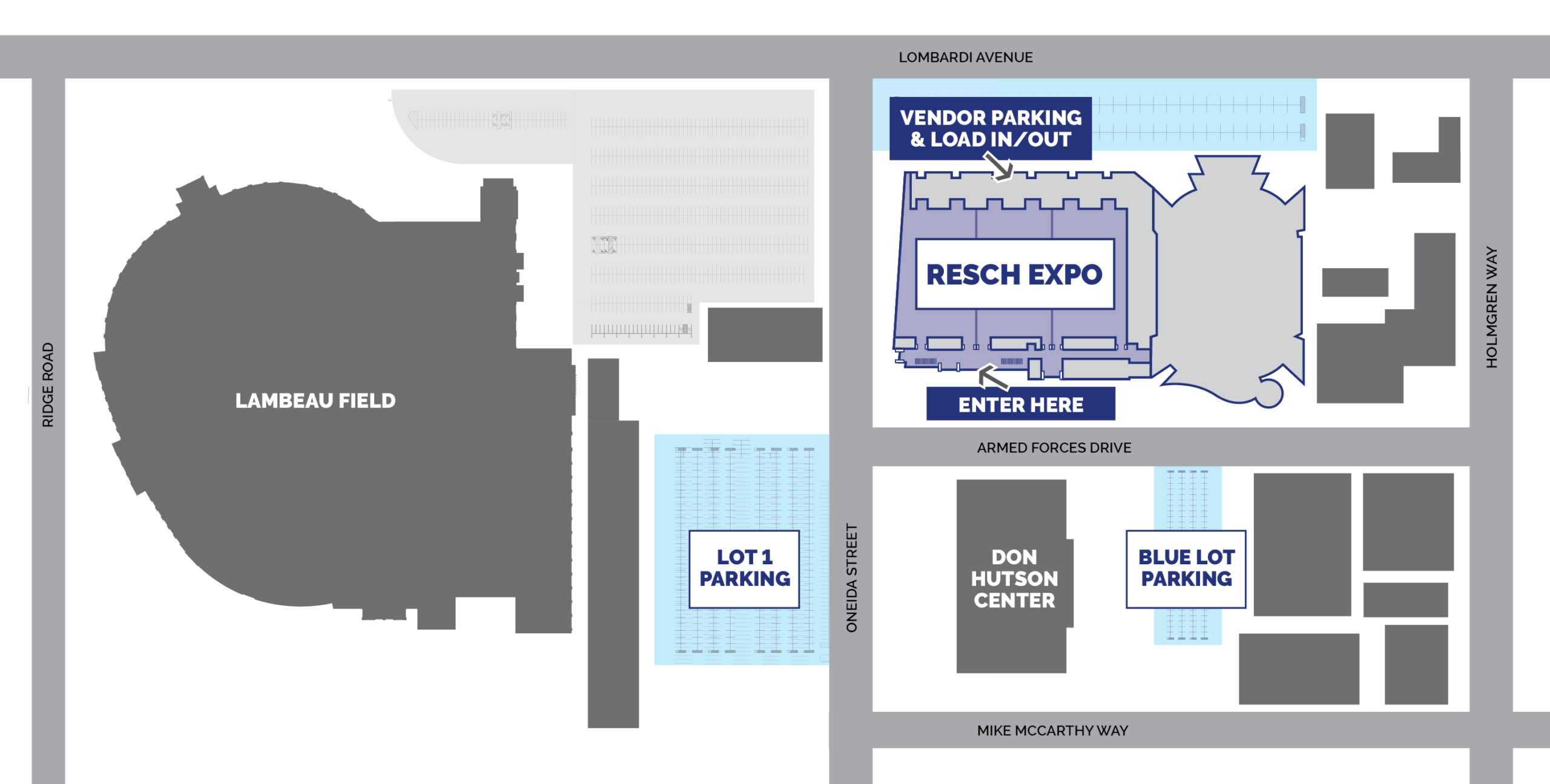 Grand Expo 2026 Event Map Parking